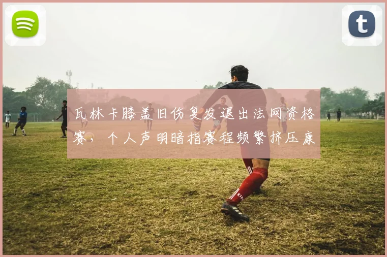 瓦林卡膝盖旧伤复发退出法网资格赛，个人声明暗指赛程频繁挤压康复时间